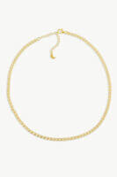 Reve Jewel Iris Gold Choker - 18k Gold Plated Vermeil Chain