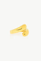 Reve Jewel Ofis Gold Ring - 925 Sterling Silver, 18k Gold Plated or Vermeil, Adjustable size