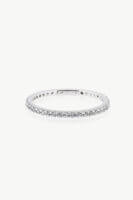 Reve Jewel White Zircon Ring - Silver, White, Stone