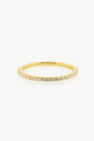 Reve Jewel White Zircon Ring - Gold, Silver, White, Stone
