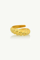 Reve Jewel Belle Epoque Ring - 925 Sterling Silver, 18k Gold Plated or Vermeil, Adjustable size, Croissant-inspired ring