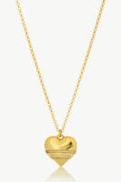 Reve Jewel Pet Lovers Heart Zircon Necklace - Gold, Chain, Heart