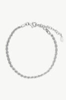 Lucille Silver Bracelet - Reve Jewel Platinum Plated Silver Vermeil Braided