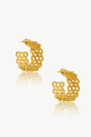 Reve Jewel Mermaid Hoops - 18K Gold Plated or Vermeil, Versatile style