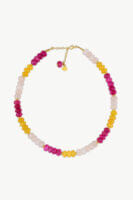 Reve Jewel Heidi Necklace - Colorful, Gold, White, Yellow, Pink, Pearl, Stone